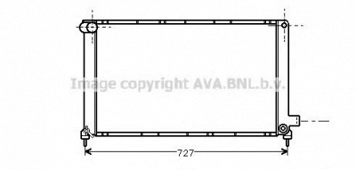 AVA QUALITY COOLING cr2001 -  Радиатор, охлаждение двигателя